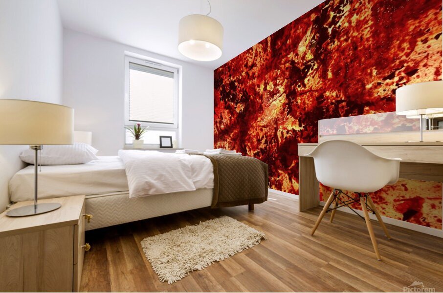 Ruby Vortex Mural print