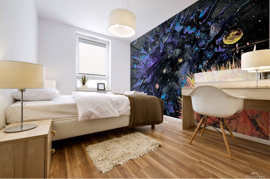explosion cosmica Mural print
