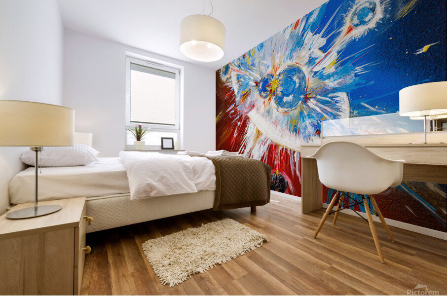 Solar collision  Mural print