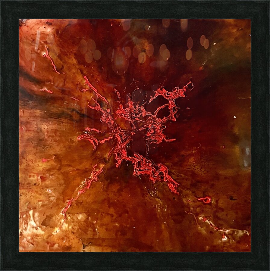 Lava Flow Picture Frame print