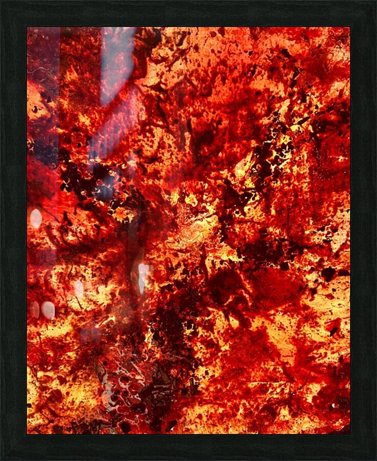 Ruby Vortex Picture Frame print