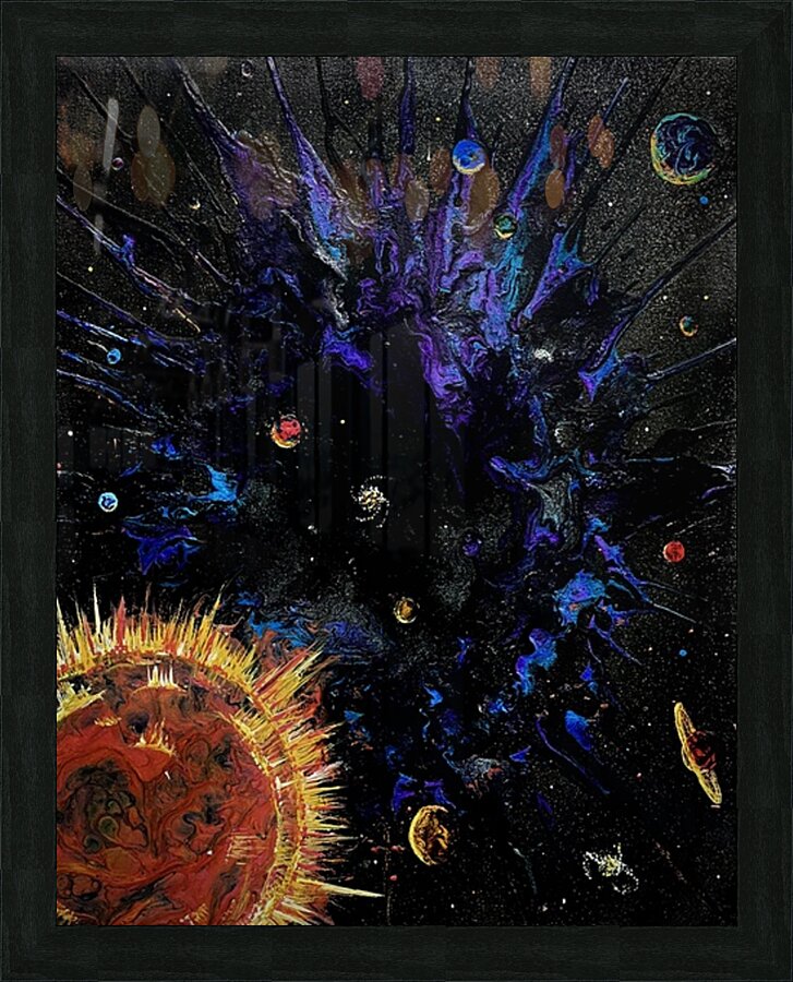 espacio profundo Picture Frame print