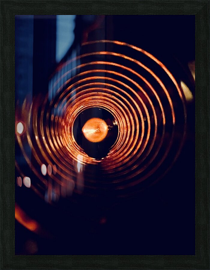 Walking into the light Picture Frame print