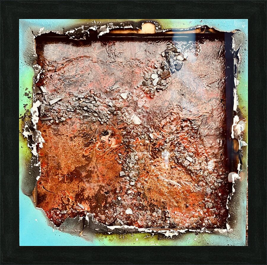 After the volcano Picture Frame print