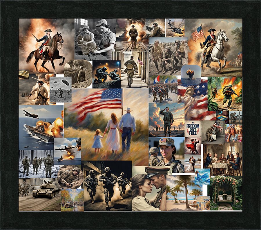freedom isn’t free Picture Frame print
