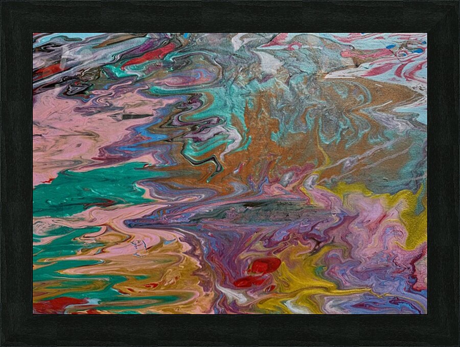 Geologic disturbance Picture Frame print