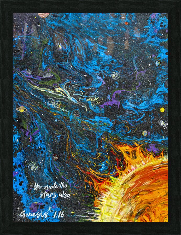 Genesis1:16 Picture Frame print