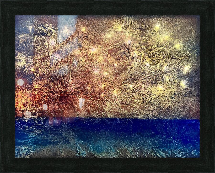 Winters Night Picture Frame print