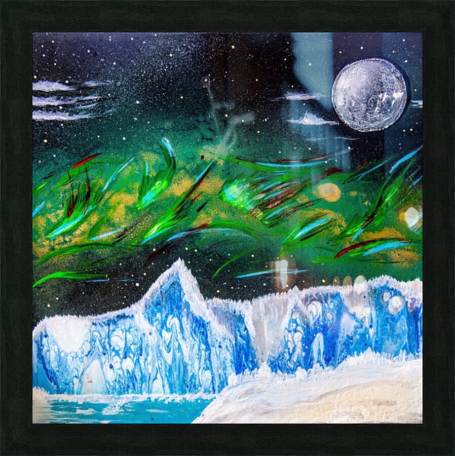 aurora borealis Picture Frame print