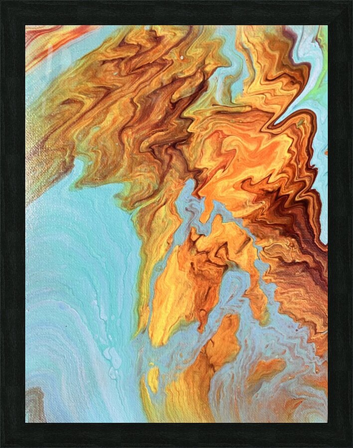Fire and Ice Picture Frame print