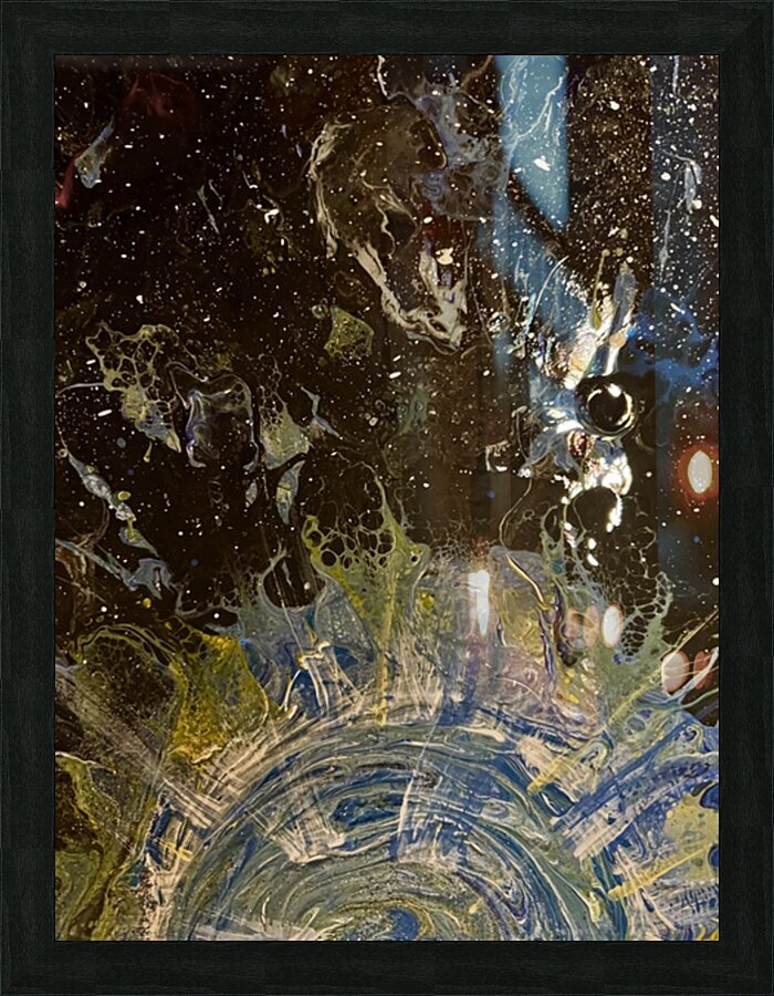 Galaxy Glow Picture Frame print