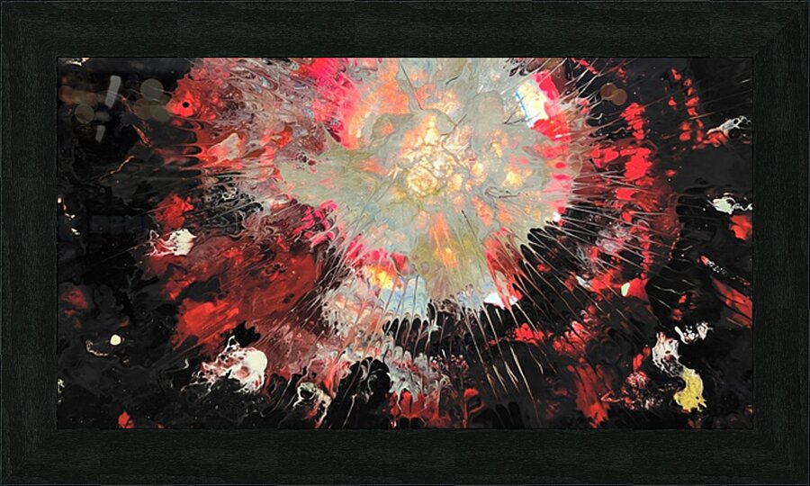 Fiery Landscape  Picture Frame print