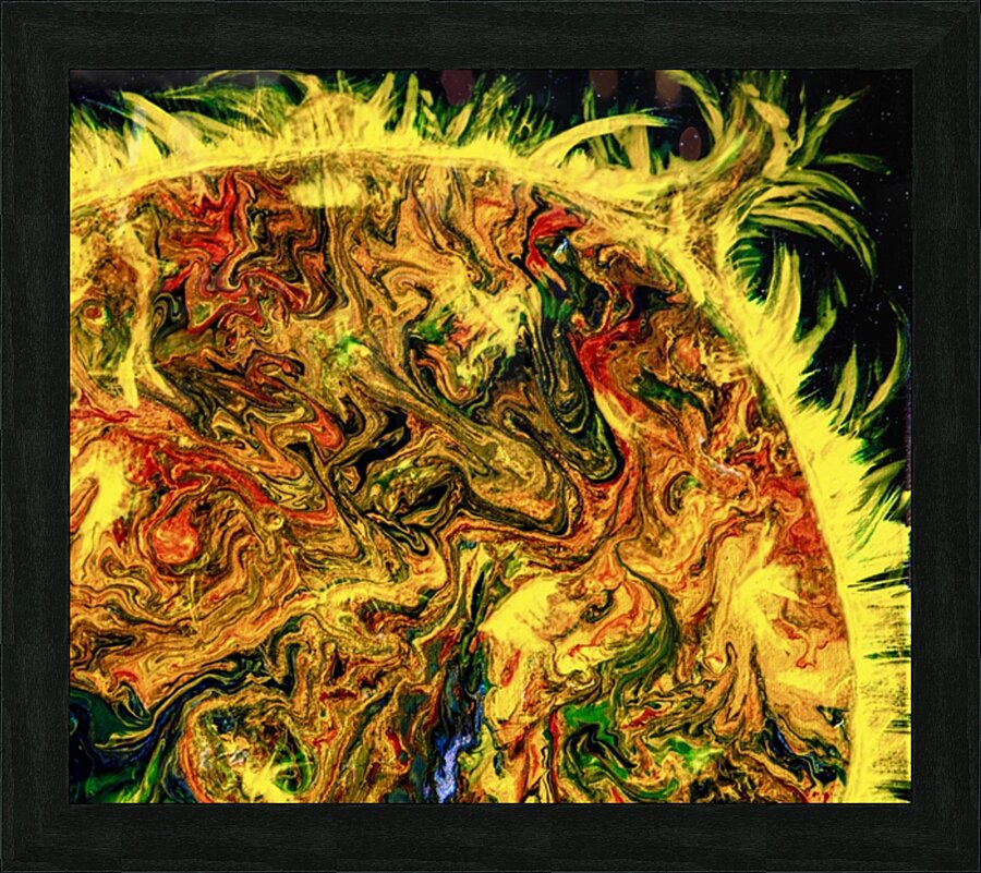 Solar Flare Picture Frame print