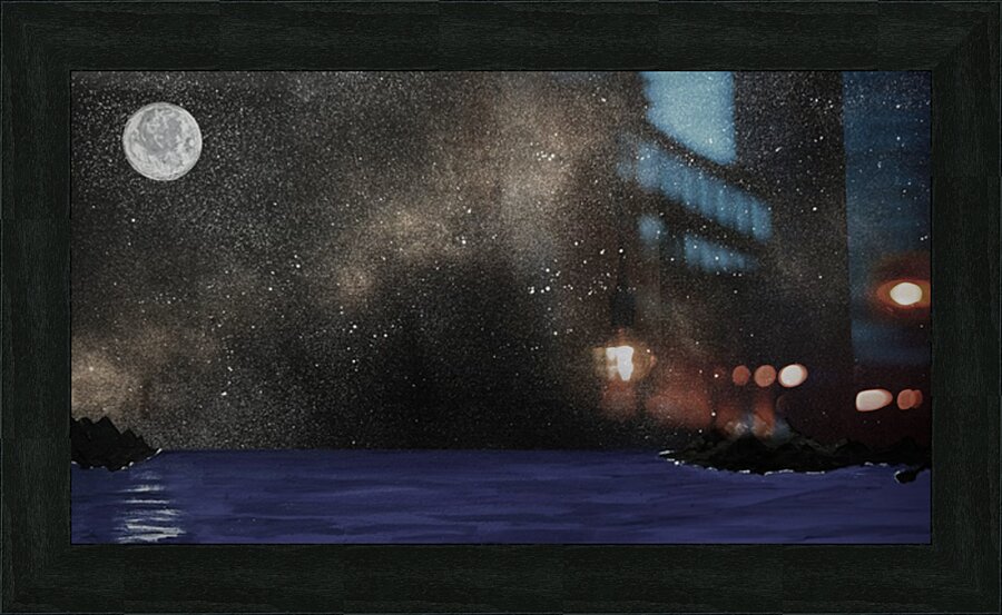 Lunar glow Picture Frame print