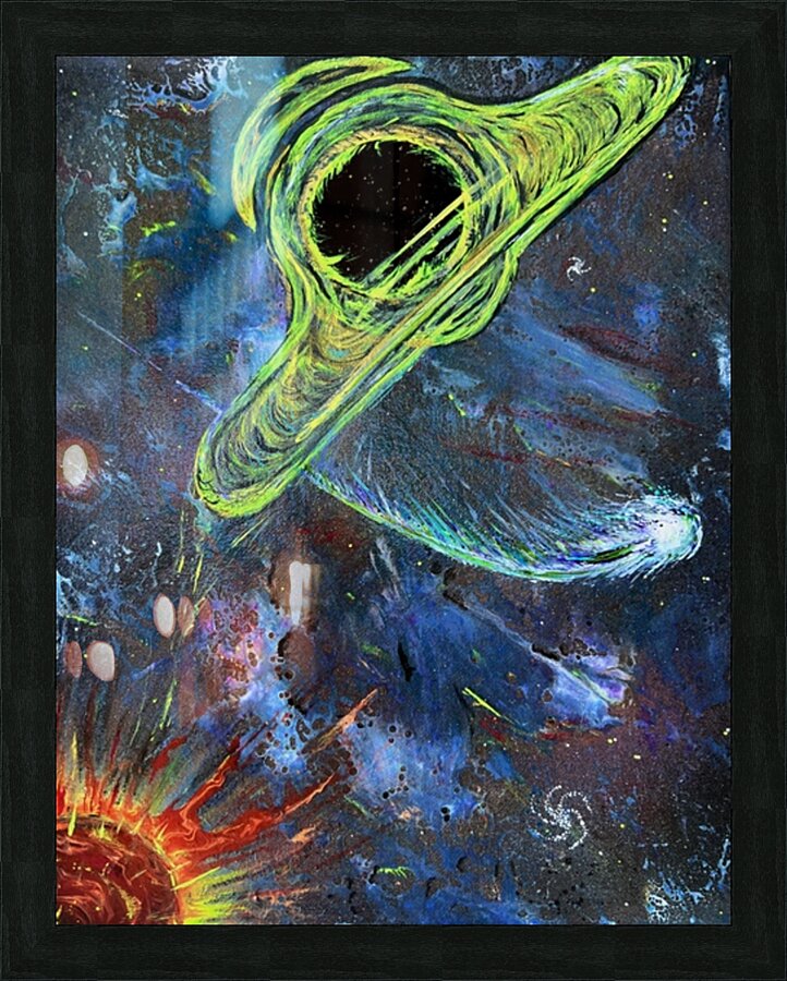 Black Hole Picture Frame print