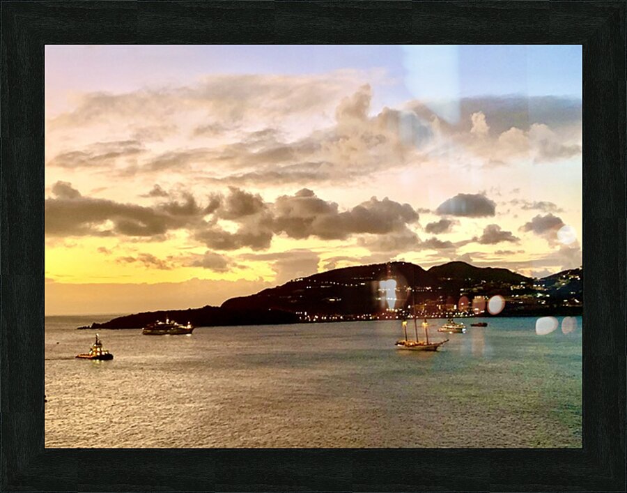 Caribbean Sunrise Picture Frame print