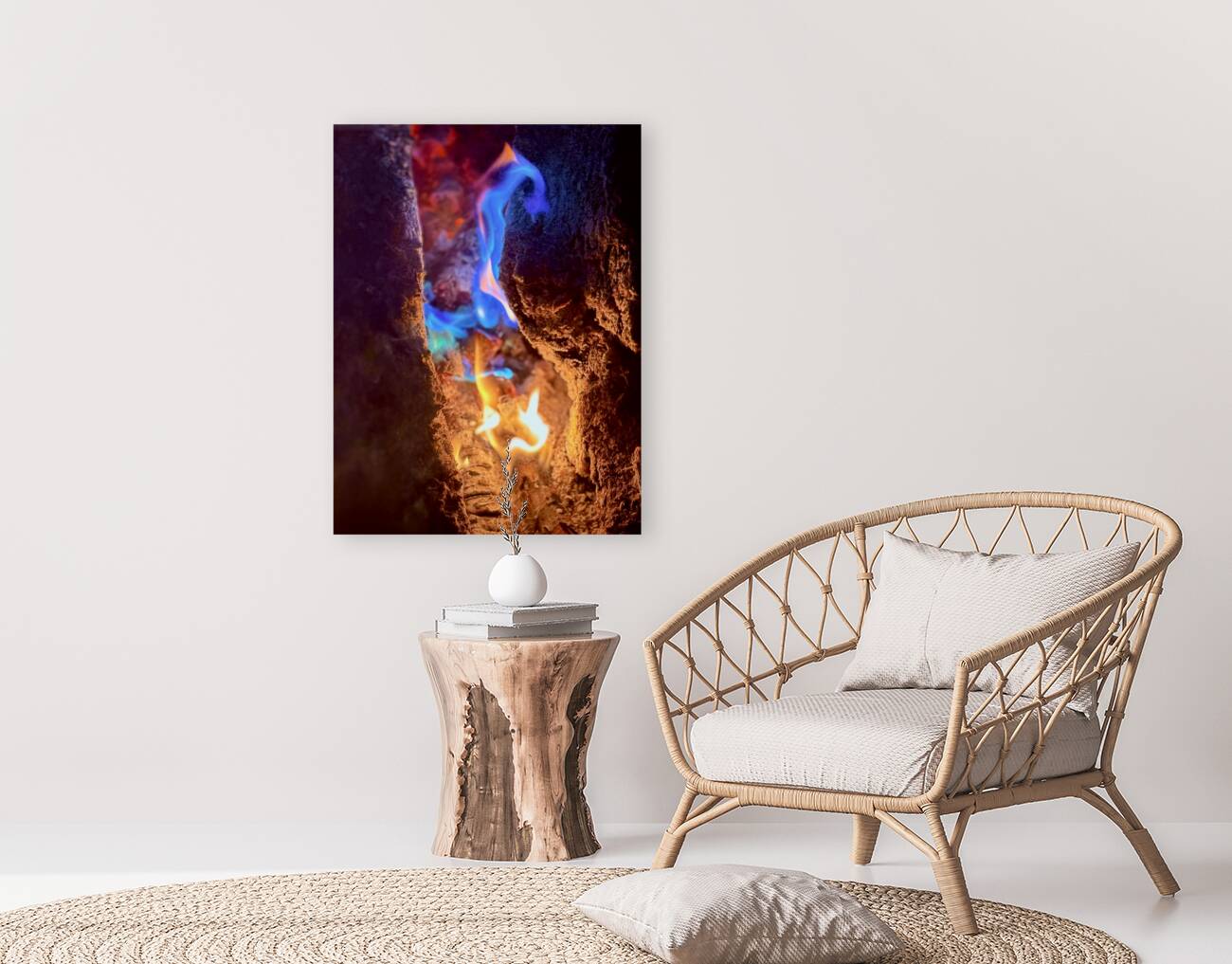 Colorful flame Reproduction