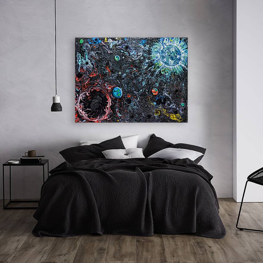 black and blue Reproduction