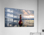 Red Dress in Twilight Acrylic Print