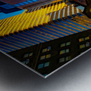 New York in Blue Metal print