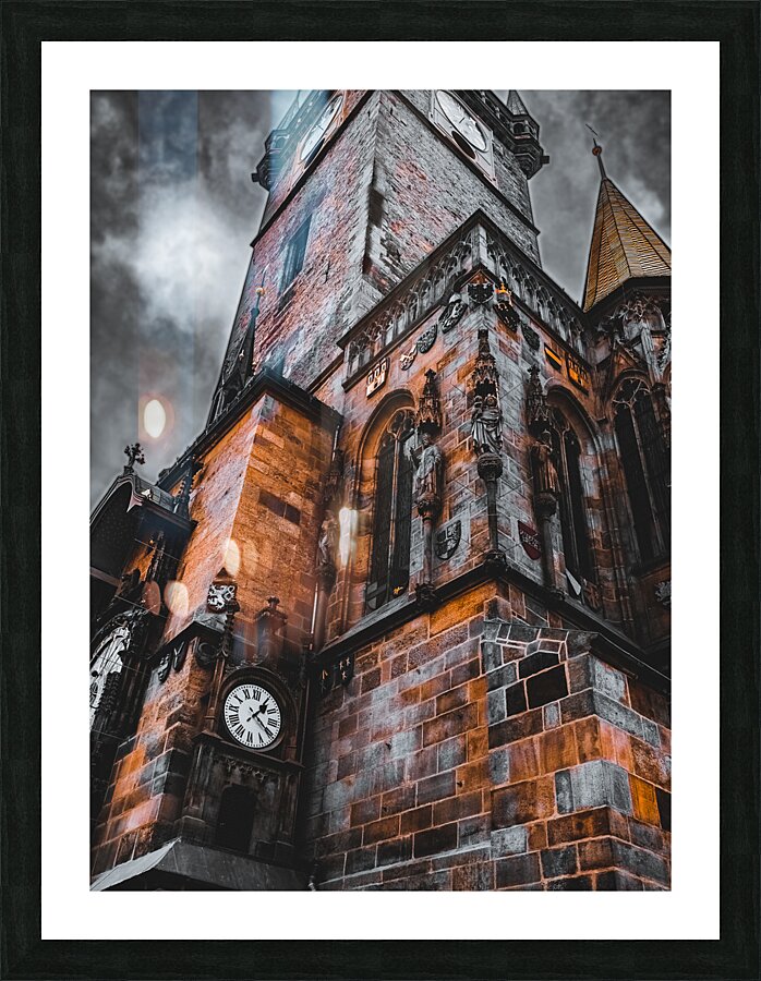 The Old Astronomical Clock Picture Frame print