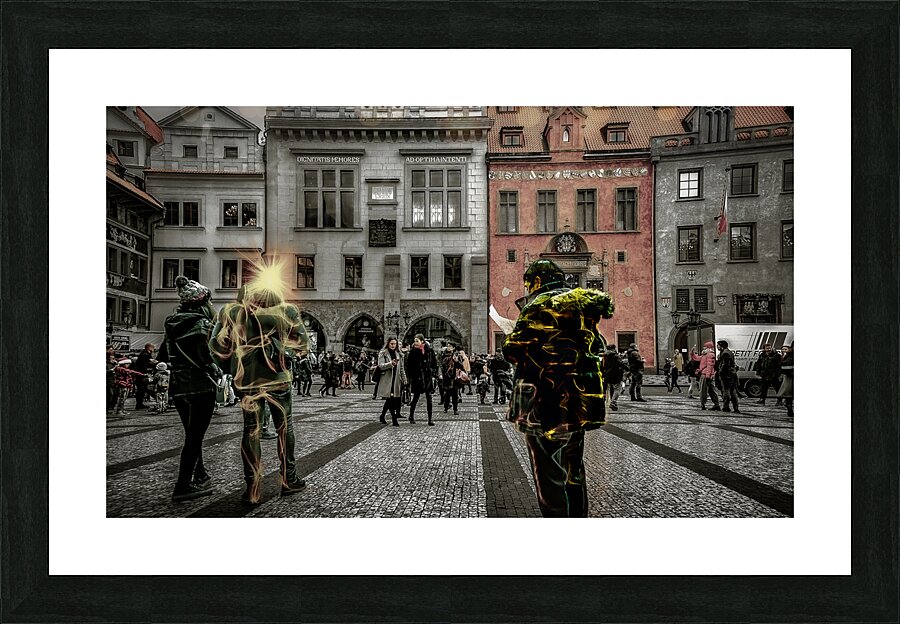 Prague Observers Picture Frame print
