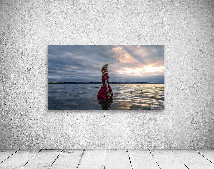 Red Dress in Twilight Wall Preview