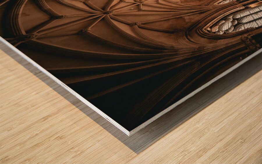 The neo-Gothic Church Wood print