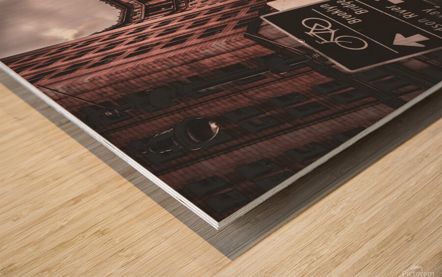 Downtown Manhattan Wood print