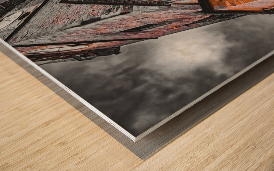 The Old Astronomical Clock Wood print