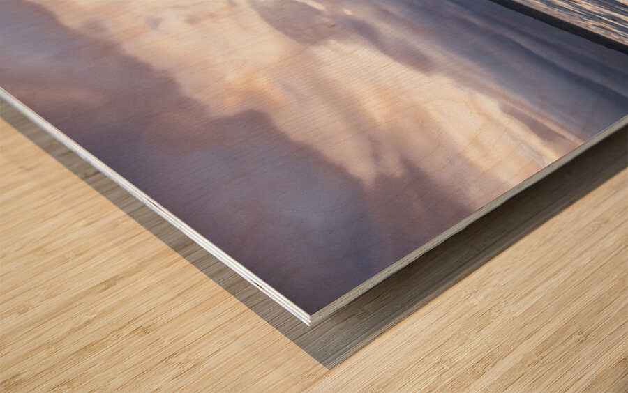 Solace in Celestial Tapestry Wood print