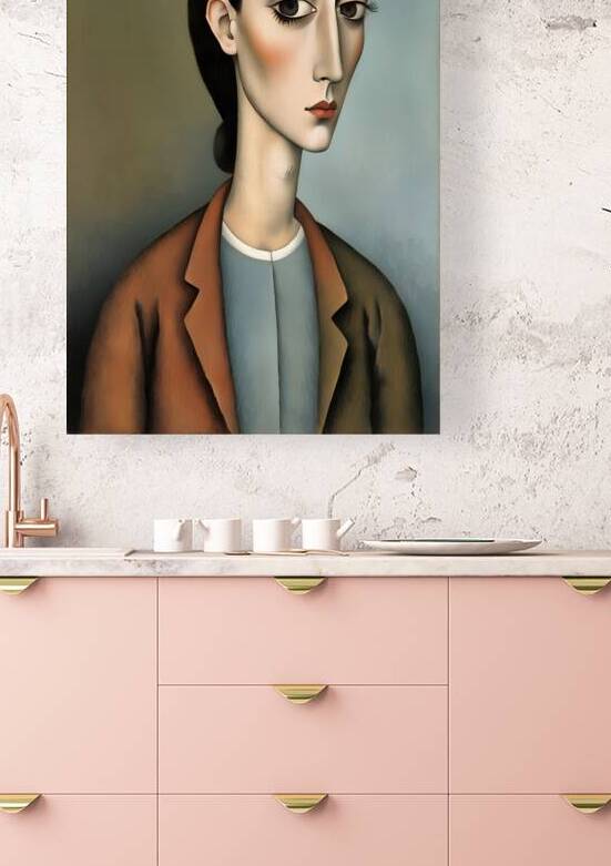 Melancholic Grace: A Modernist Tribute to Timeless Elegance by FekraOkhra