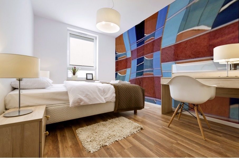 3 Pinched Windows Mural print