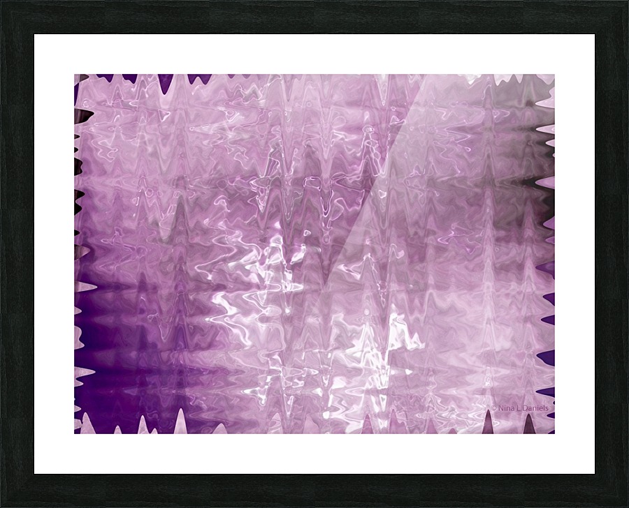 PurplePassion Wave Picture Frame print