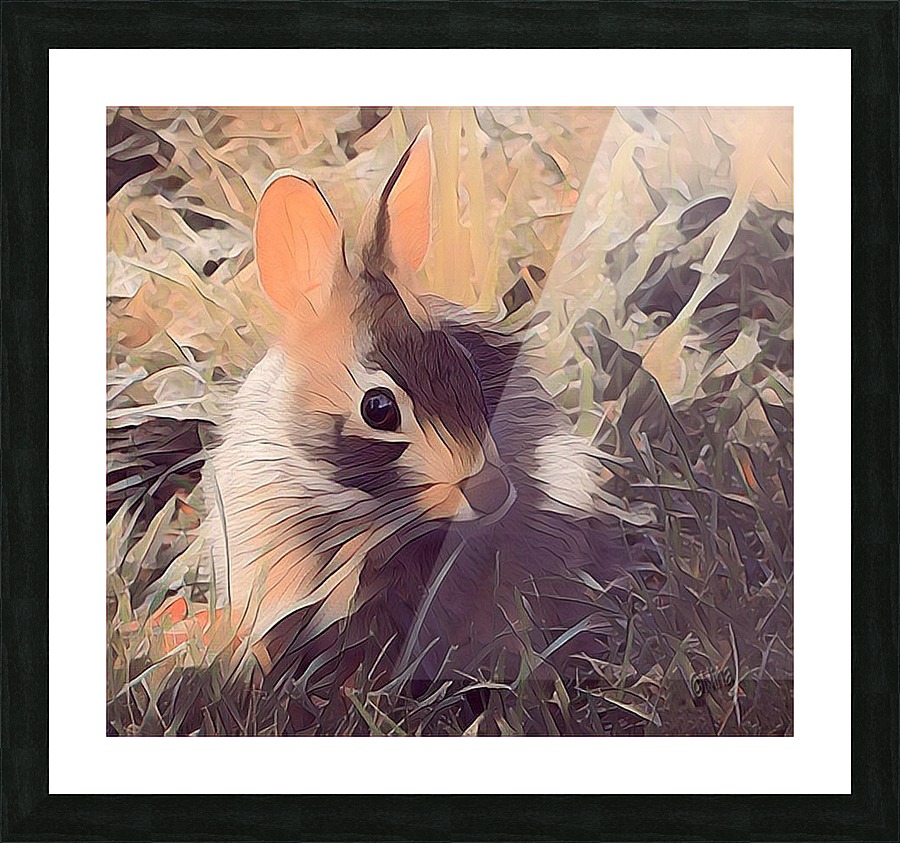 Autumn Rabbit Picture Frame print