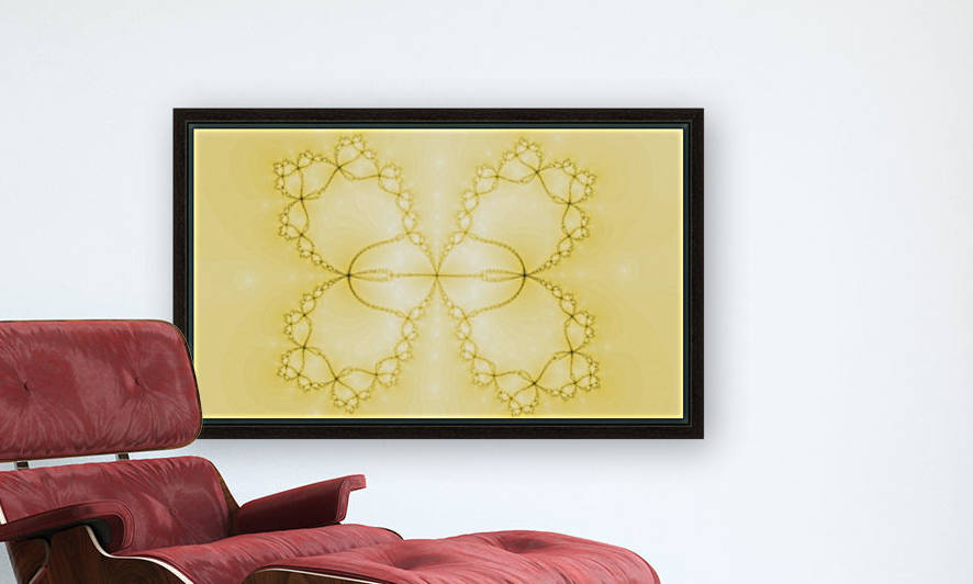 Yellow Fractal by Nina