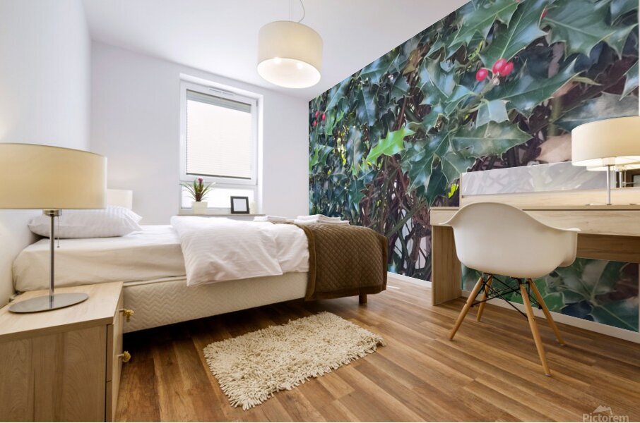 Holly Mural print