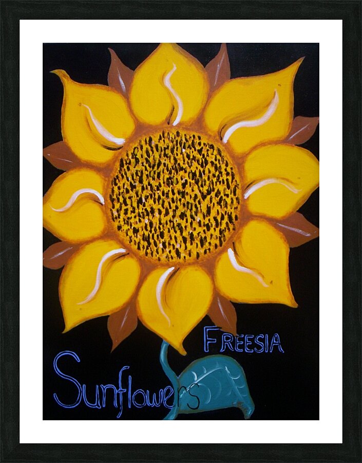 Sunflower Picture Frame print