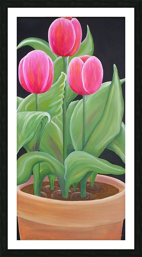 Tulips Picture Frame print