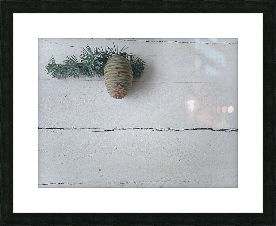 Blue Cedar Pine Picture Frame print