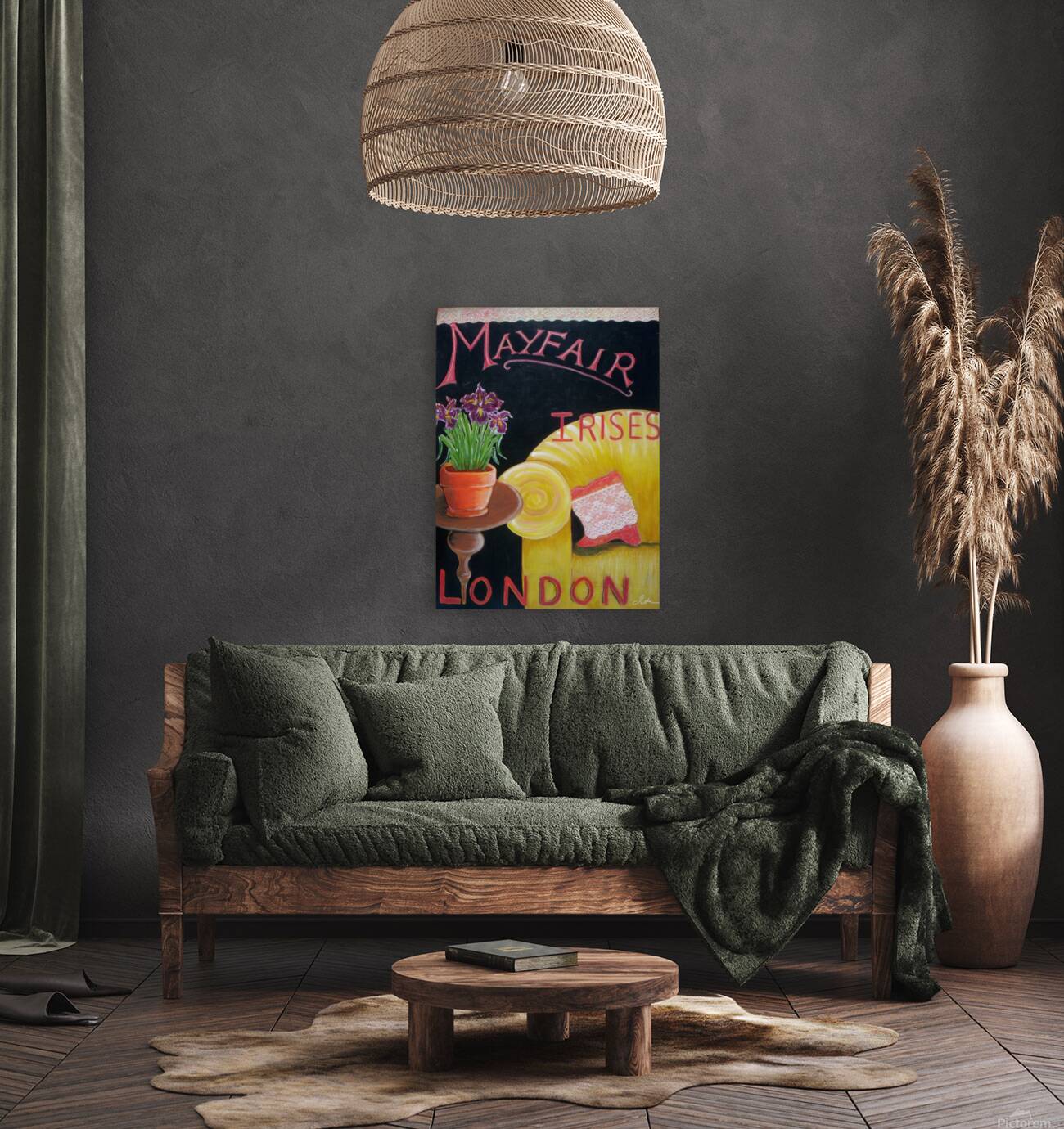 Mayfair Irises London Reproduction