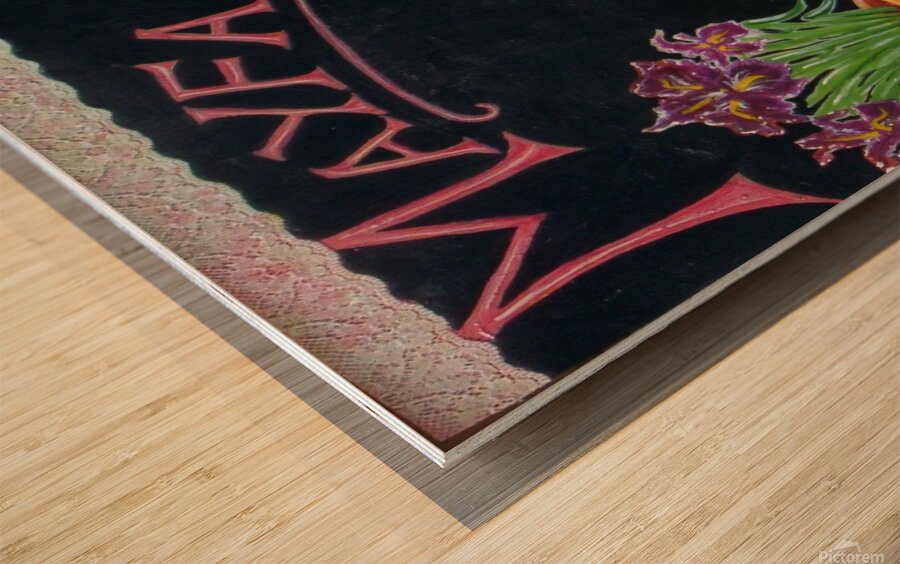 Mayfair Irises London Wood print