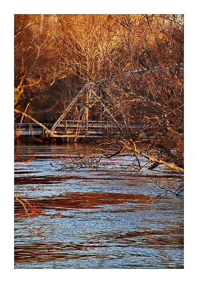 GarvinBridgeFlood0223 Picture Frame print
