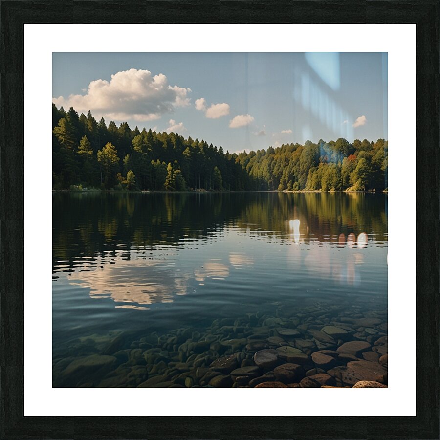 Default lake scenes 3 Picture Frame print