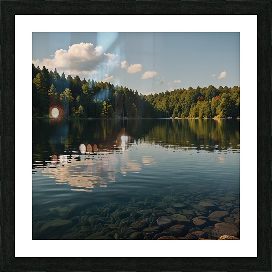 Default lake scenes 3 Picture Frame print