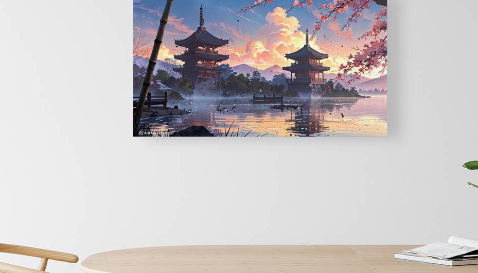 Leonardo Anime XL A serene Chinese landscape pain by Aleen