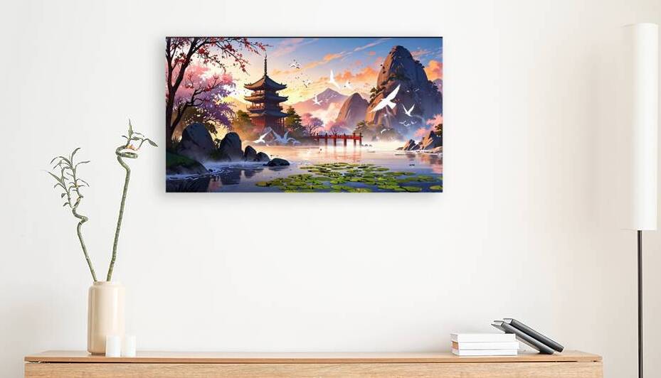  A serene Chinese landscape pain by Aleen
