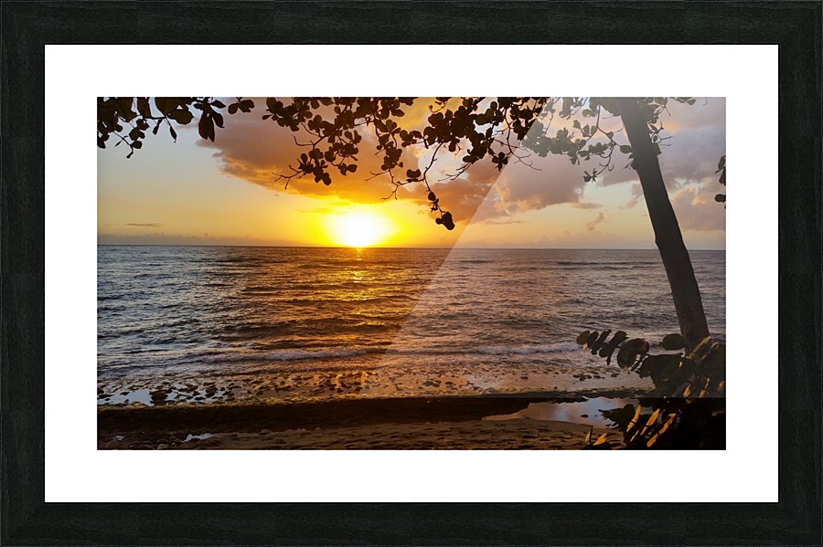 Beach View3 Picture Frame print