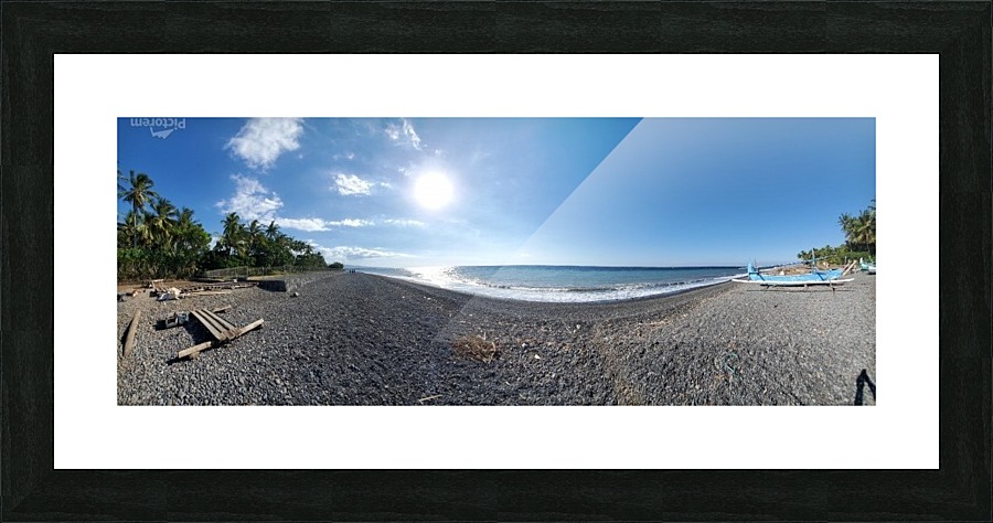 Beach View2 Picture Frame print