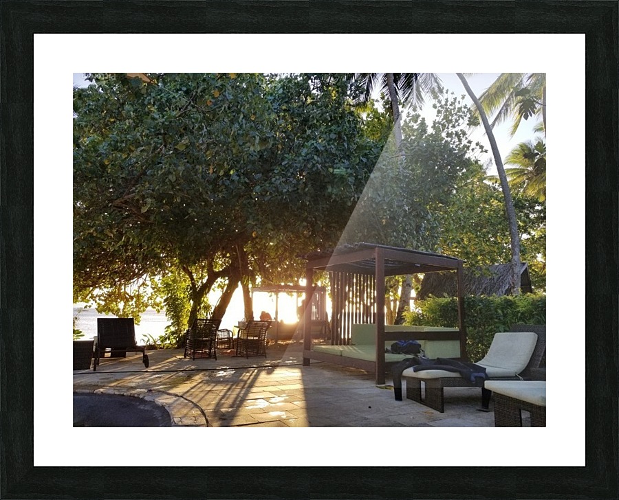 Fiji Sun Set Picture Frame print